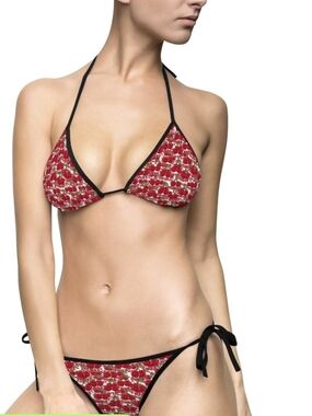 NWT Sweet Cherry Tie-Side Triangle Bikini - Women's Bikini